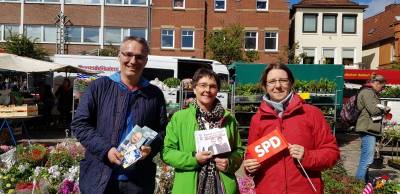 Zum Wahlkampf gehrt, trotz aller Konkurrenz, ein fairer Umgang zwischen den Parteien. Dass das mglich ist, zeigten unser Landtagsabgeordneter Tim Brockmann, die Finanzministerin des Landes Schleswig-Holstein, Monika Heinold (Bndnis 90/die Grnen) und Anke Johanon von der SPD Preetz.